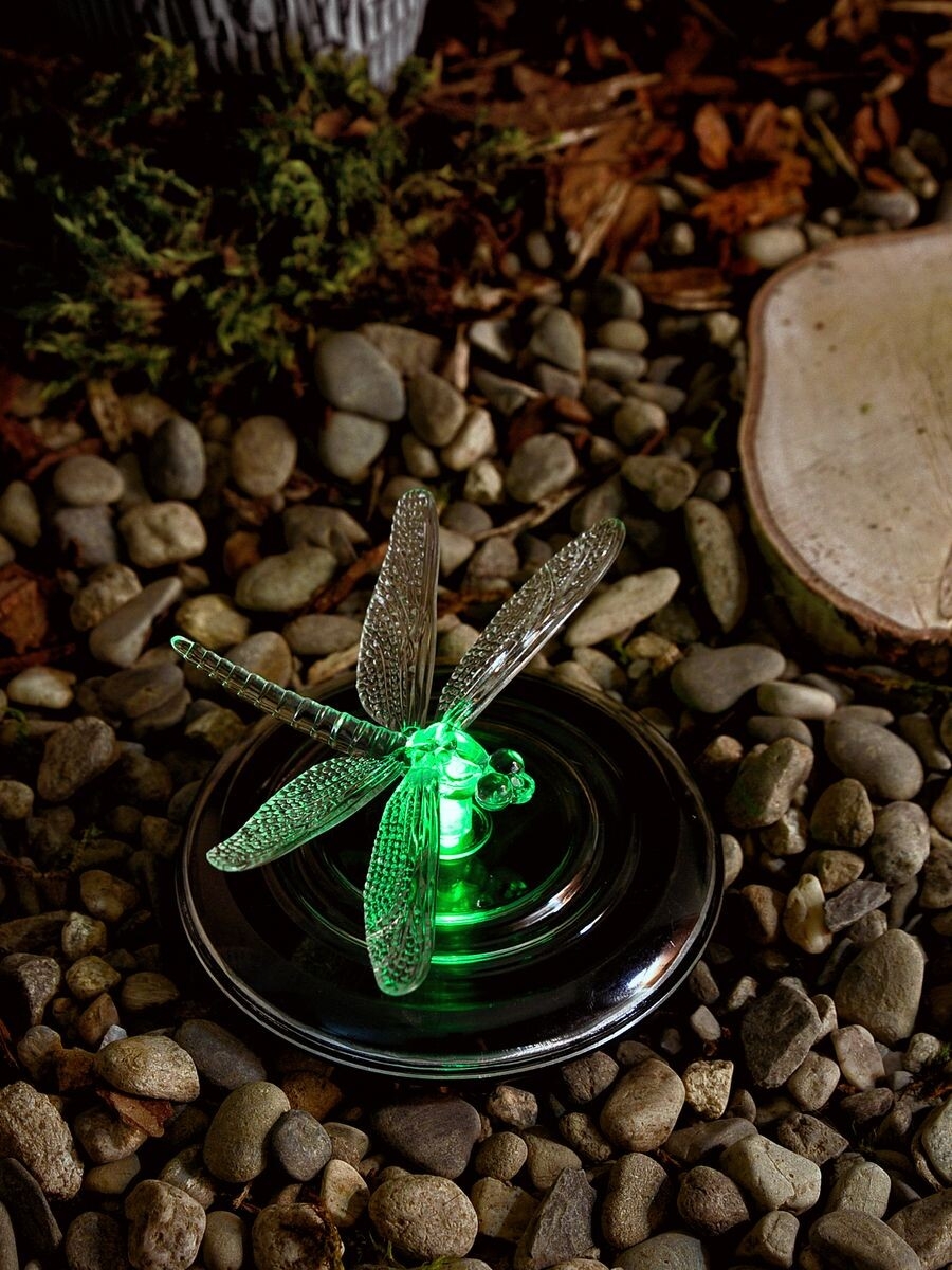 Светильник садовый на солнечной батарее UNIEL Magic dragonfly (07293) - Фото 5
