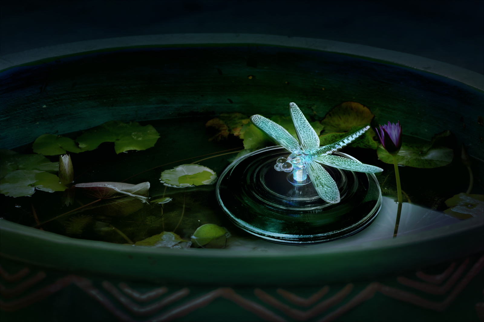 Светильник садовый на солнечной батарее UNIEL Magic dragonfly (07293) - Фото 6