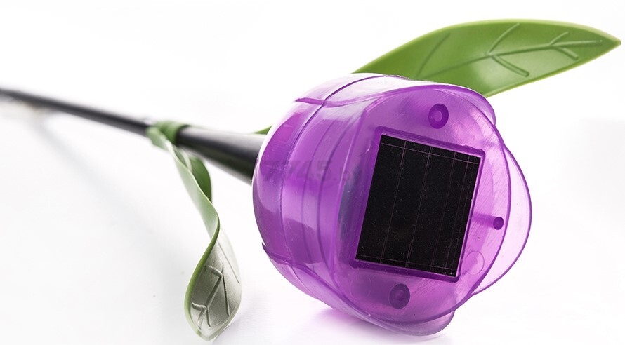 Светильник садовый на солнечной батарее UNIEL Purple tulip (UL-00004278) - Фото 2