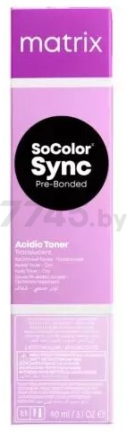 Тонер MATRIX SoColor Sync Pre-Bonded прозрачный пепельный тон 8A 90 мл (3474636977888) - Фото 3