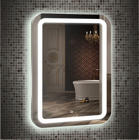 Зеркало для ванной с подсветкой SILVER MIRRORS Мальта 550х800 (ФР-00000941) - Фото 2
