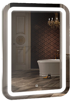 Зеркало для ванной с подсветкой SILVER MIRRORS Мальта 550х800 (ФР-00000941)
