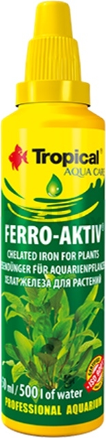 Удобрение для аквариумных растений TROPICAL Ferro-Aktiv 50 мл (33022)