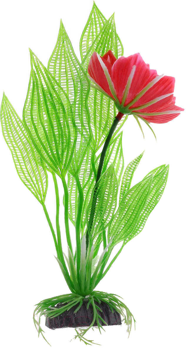 Растение искусственное для аквариума BARBUS Апоногетон Мадагаскарский с цветком 30 см (Plant 023/30) - Фото 2
