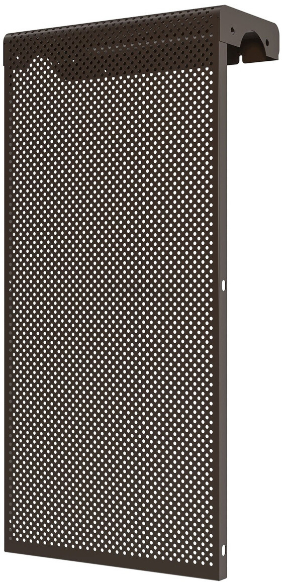 Экран для радиатора отопления перфорированный ЭРА 4 секции коричневый (4 ДМЭР ПЕРФ КОР)