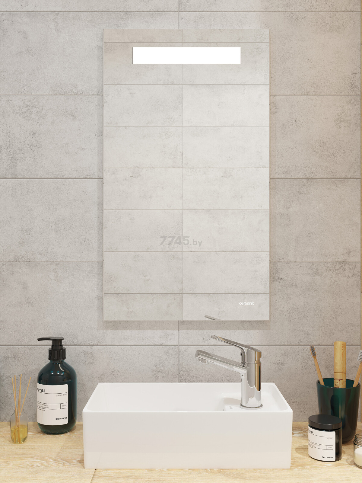 Зеркало для ванной с подсветкой CERSANIT Led 010 base (KN-LU-LED010х40-b-Os) - Фото 6
