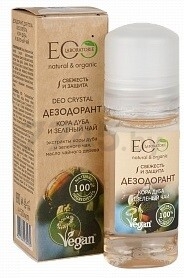 Дезодорант шариковый ECOLAB Deo Crystal Кора дуба и зеленый чай 50 мл (4627089430939)