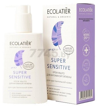 Крем-мыло для интимной гигиены ECOLATIER Super Sensitive 250 мл (4620046171531)