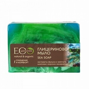 Мыло туалетное ECOLAB Глицериновое Sea Soap 130 г (4627089431103) - Фото 2