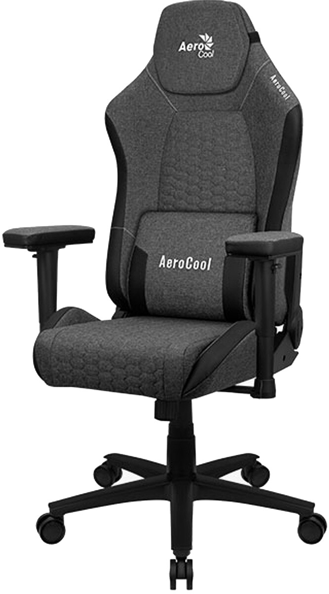 Кресло геймерское AEROCOOL Crown AeroWeave Ash Black (ACGC-2040101.11) - Фото 4