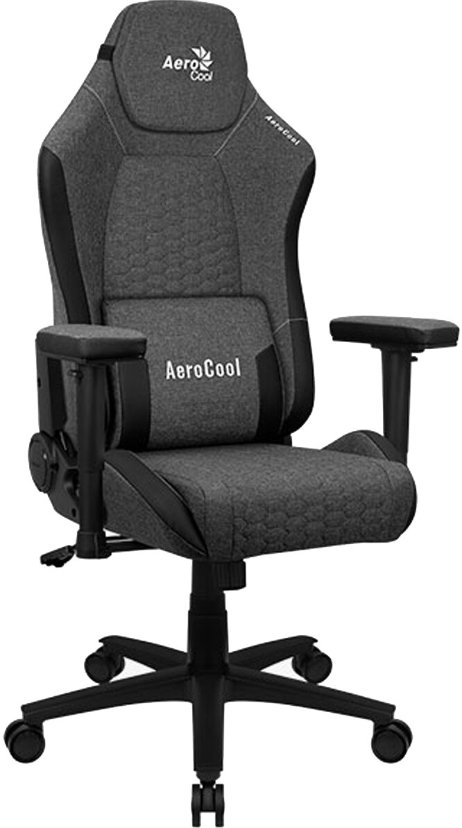 Кресло геймерское AEROCOOL Crown AeroWeave Ash Black (ACGC-2040101.11)