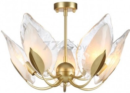 Люстра ODEON LIGHT 4924/5 Hall ODL22 371 матовый золотой/белый