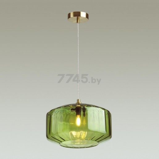 Светильник подвесной ODEON LIGHT 4783/1 Pendant ODL21 283 зеленый/бронзовый - Фото 2