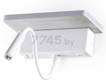 Бра настенное с USB зарядкой ODEON LIGHT 3869/8WL Hightech ODL19 225 седой дуб с белым