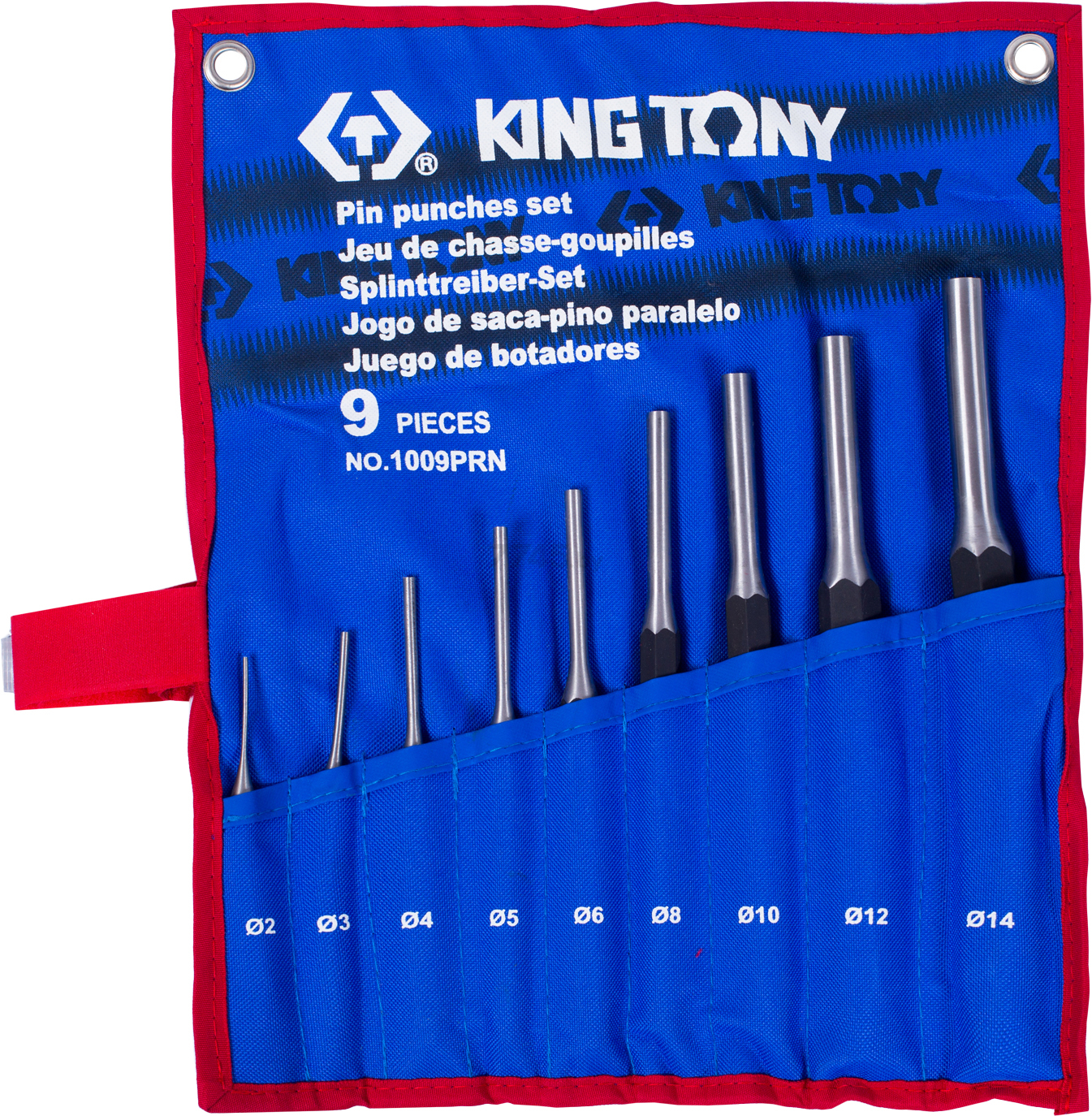 Набор выколоток 9 предметов KING TONY (1009PRN)