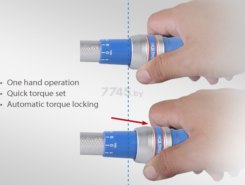 Ключ динамометрический 70-340 Нм 1/2" KING TONY Light (34464-2FG) - Фото 12