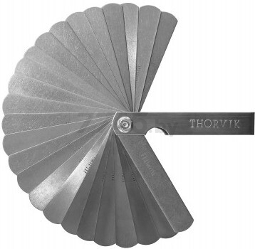 Набор щупов 0.04-1 мм 25 предметов THORVIK (TG25)