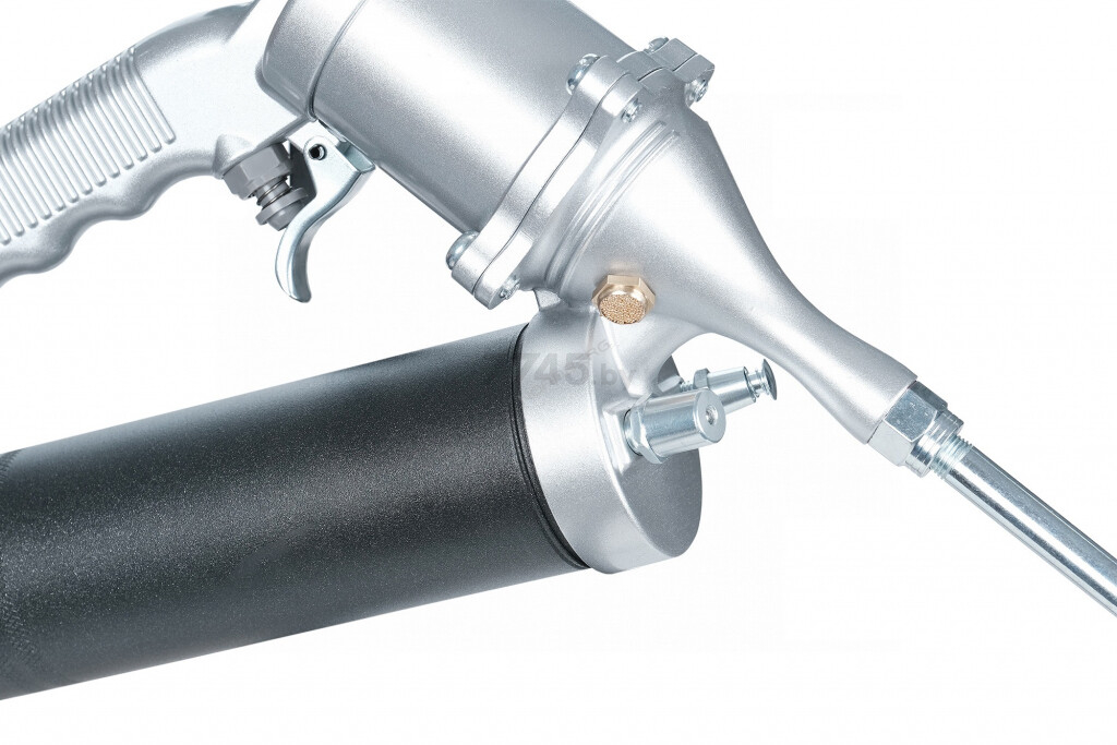 Шприц для смазки автомобильный плунжерный пневматический для густой смазки NORDBERG с поворотом рукоятки  400 мл (NO3401) - Фото 6