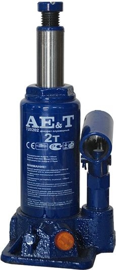Домкрат гидравлический бутылочный 2 т AE&T (T20202)