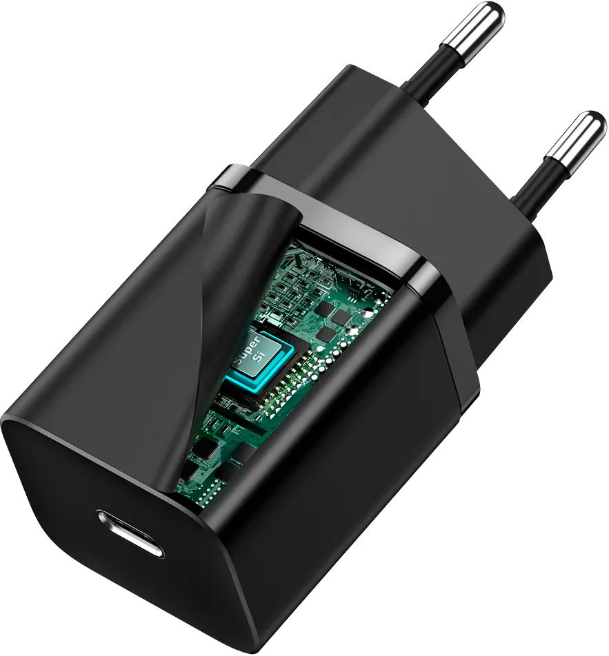 Сетевое зарядное устройство BASEUS CCSUP-J01 Black - Фото 4