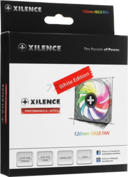 Вентилятор для корпуса XILENCE Performance A+ White (XPF120.W.ARGB) - Фото 10