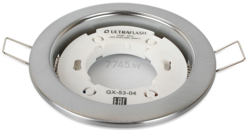 Точечный светильник светодиодный ULTRAFLASH GX-53-04 матовый хром