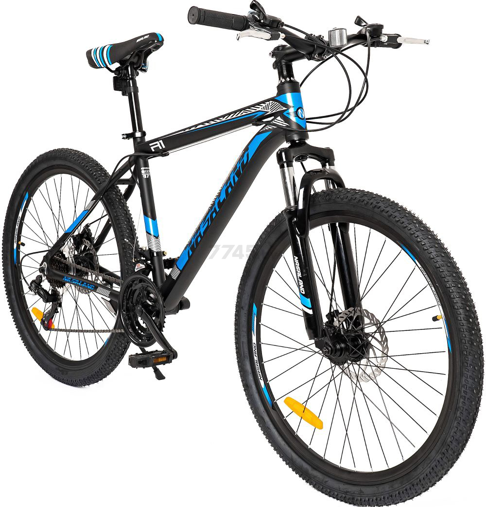 Велосипед горный NASALAND 26"/18" черный/синий (R1-B)