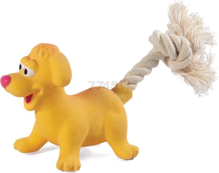 Игрушка для собак TRIOL Mini Dogs Собачка с веревкой 8,5/18 см (12151142)
