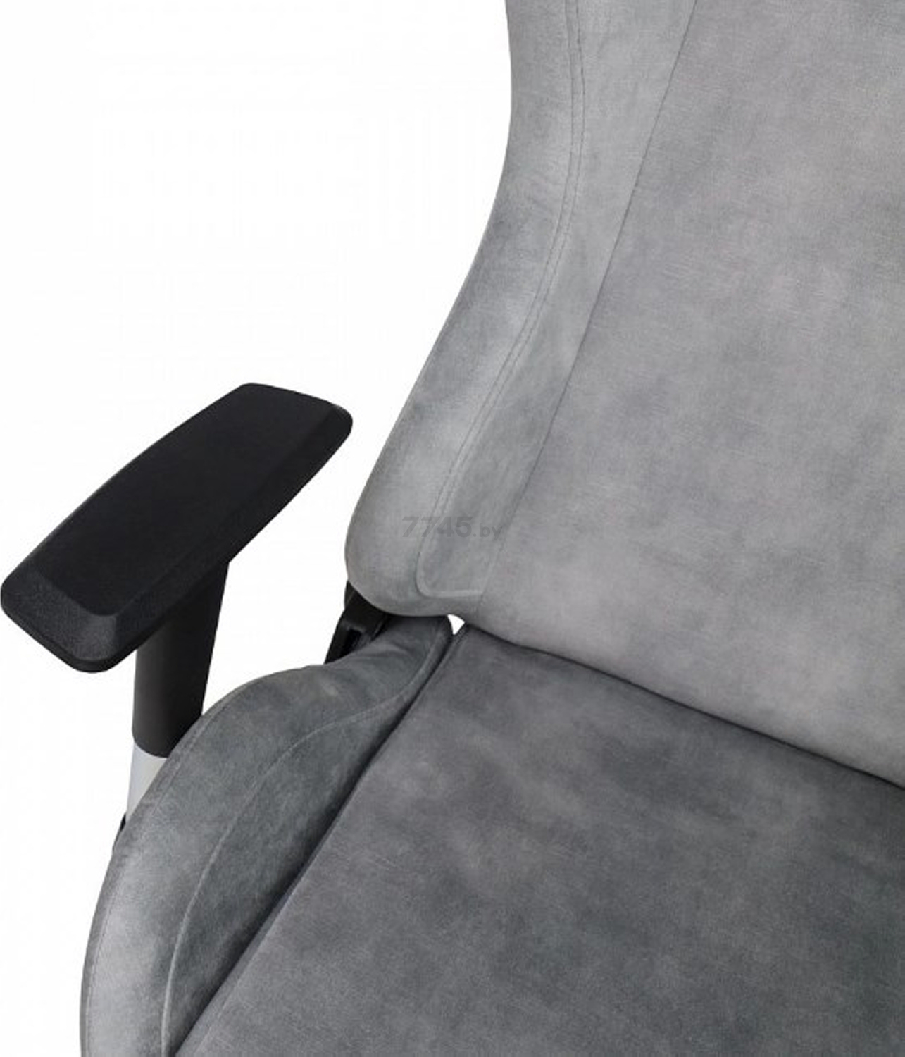 Кресло геймерское AKSHOME Titan ретро-велюр серый (83801) - Фото 7
