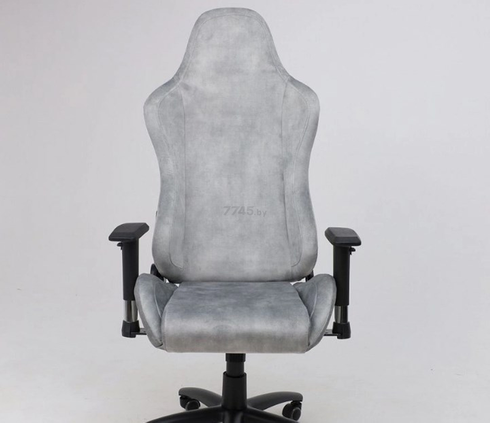 Кресло геймерское AKSHOME Titan ретро-велюр серый (83801) - Фото 9