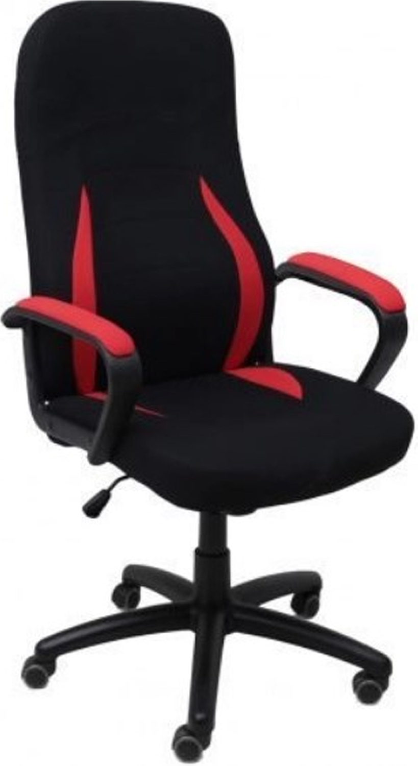 Кресло геймерское AKSHOME Ranger ткань красный/черный (83770)