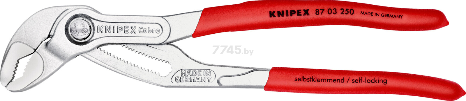 Клещи переставные с фиксатором 250 мм KNIPEX Cobra 87 02 250 (8703250)