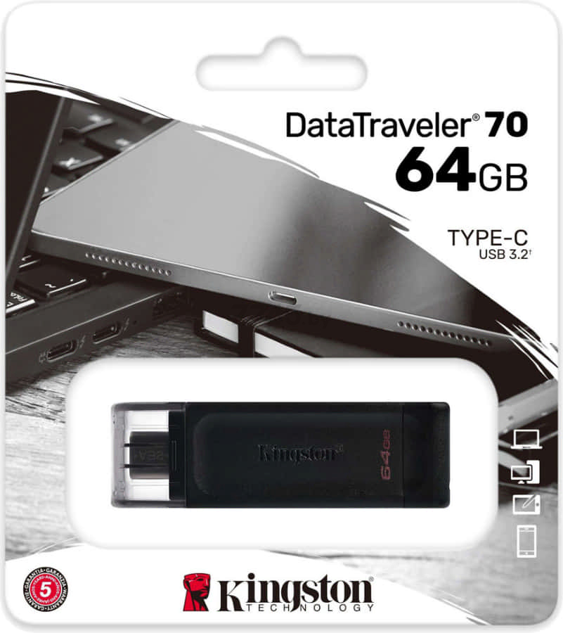 USB-флешка 64 Гб KINGSTON DataTraveler 70 (DT70/64GB) - Фото 7