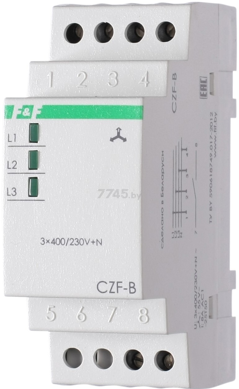 Реле контроля фаз ЕВРОАВТОМАТИКА CZF-B (EA04.001.002)