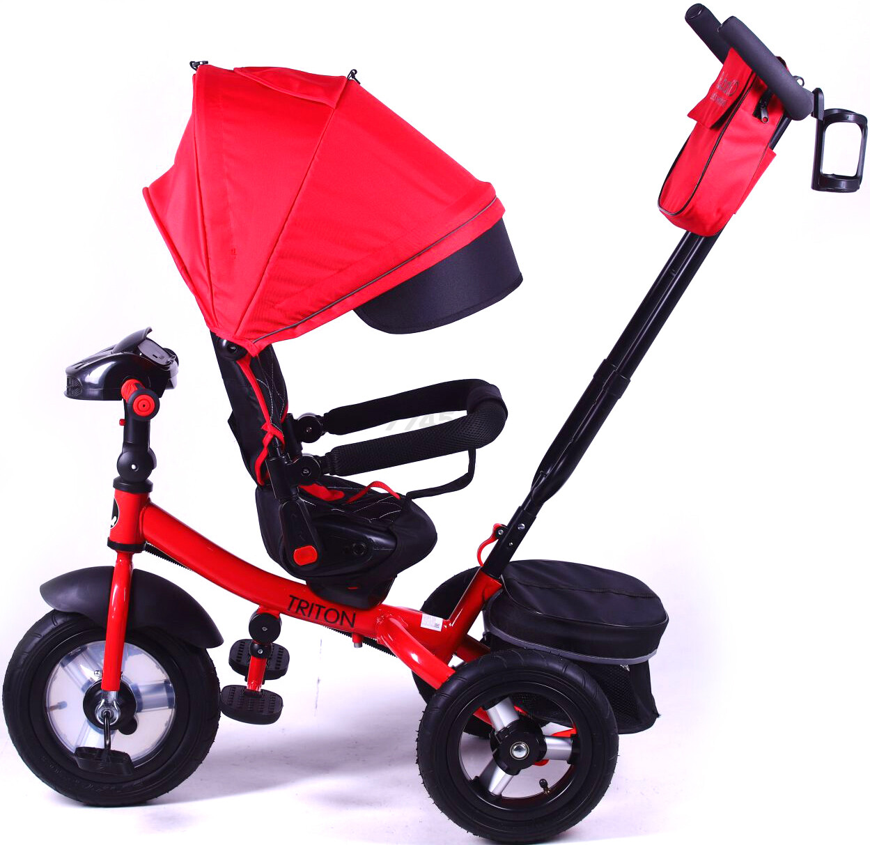Велосипед детский трехколесный BUBAGO Triton Black c Bluetooth (BGT-B-0523) - Фото 4