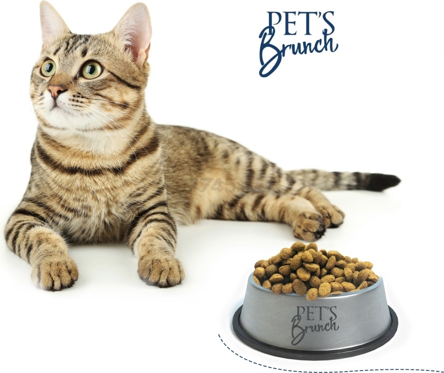 Сухой корм для стерилизованных кошек PETS BRUNCH Adult Sterilised Cats 2 кг (4812743001062) - Фото 3