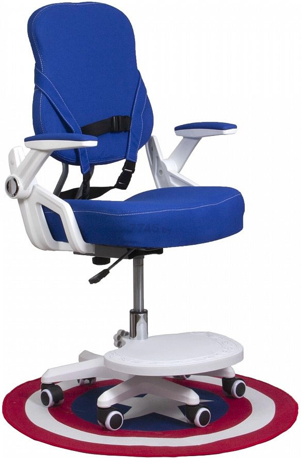 Кресло компьютерное AKSHOME Swan ткань синий (75254)