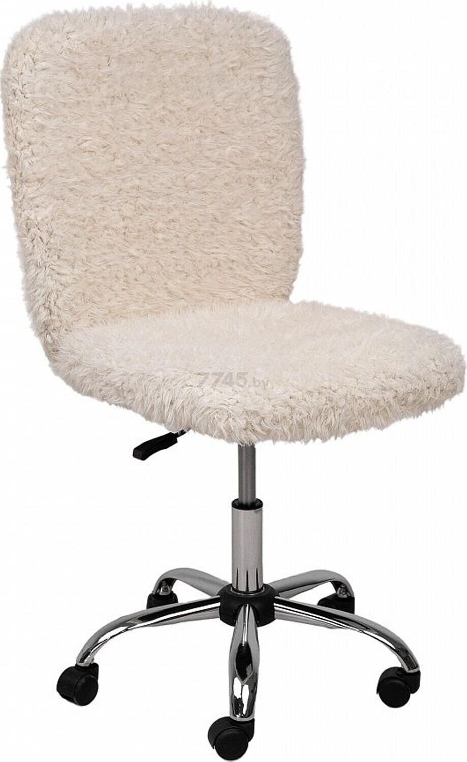 Кресло компьютерное AKSHOME Fluffy искусственный мех светло-бежевый (86383)