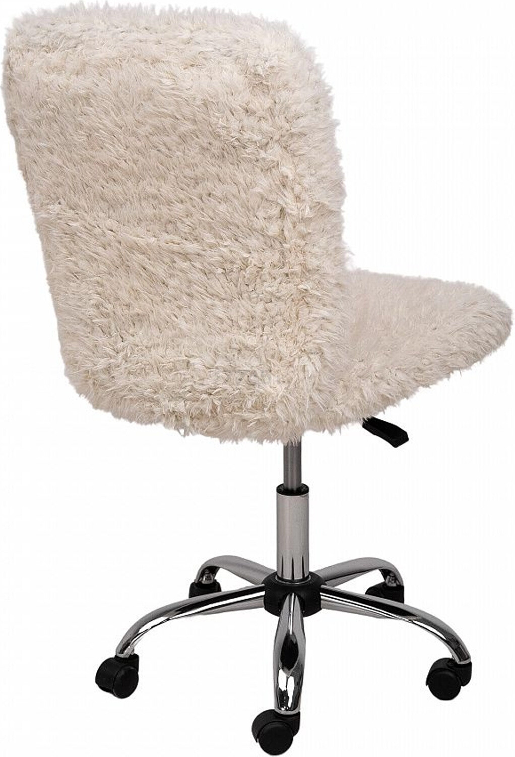 Кресло компьютерное AKSHOME Fluffy искусственный мех светло-бежевый (86383) - Фото 4