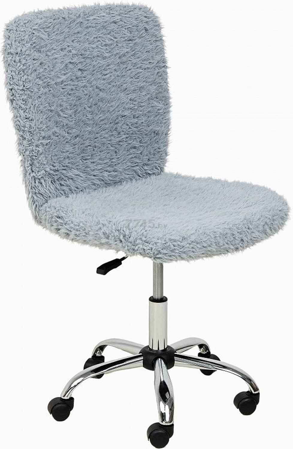 Кресло компьютерное AKSHOME Fluffy искусственный мех серый (86382)