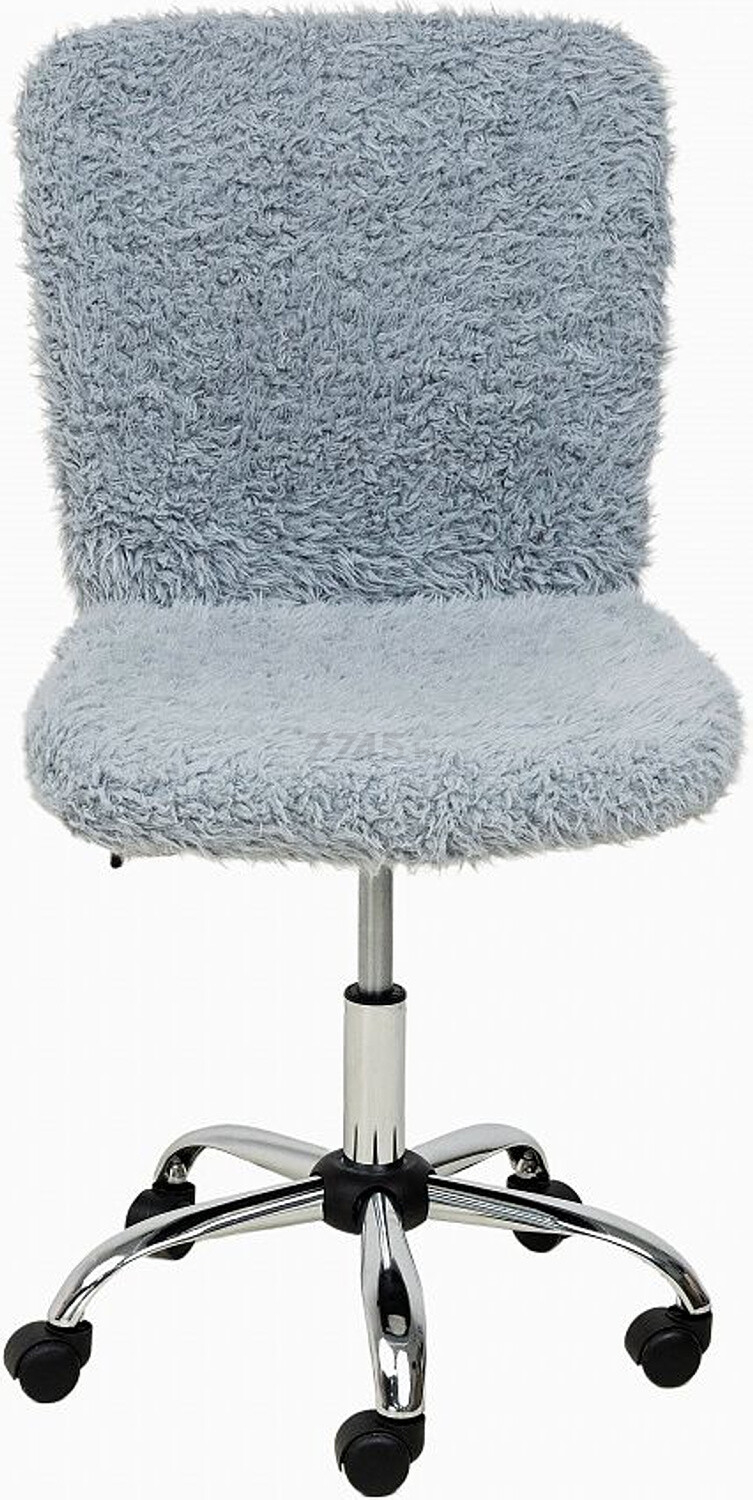 Кресло компьютерное AKSHOME Fluffy искусственный мех серый (86382) - Фото 2