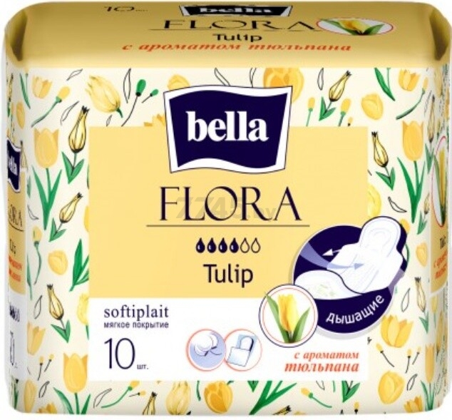 Прокладки гигиенические BELLA Flora Tulip 10 штук (5900516305833)