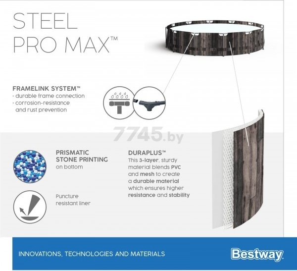 Бассейн BESTWAY Steel Pro Max 5614Z (427х107) - Фото 11
