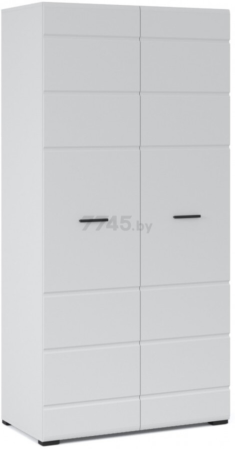 Шкаф ИМПЕРИАЛ Йорк 2-дверный белый жемчуг/белый глянец 100х54х205 см