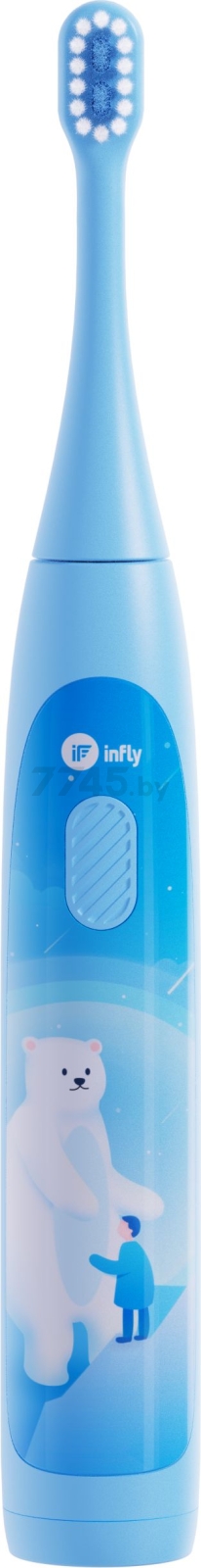 Зубная щетка электрическая детская INFLY Kids Electric Toothbrush T04B Blue (T20040BIN) - Фото 7