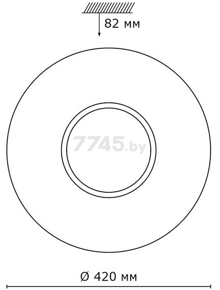 Светильник накладной светодиодный 48 Вт 3000-6000K SONEX Visma SN 049 (2048/DL) - Фото 7