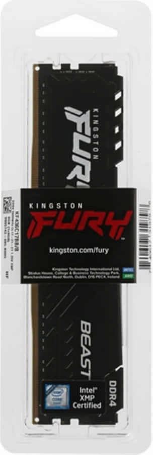 Оперативная память KINGSTON Fury Beast 8GB DDR4 PC4-28800 (KF436C17BB/8) - Фото 3