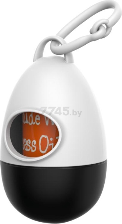 Контейнер для уборочных пакетов XCHO Яйцо бело-черный с пакетами (6970834355826)