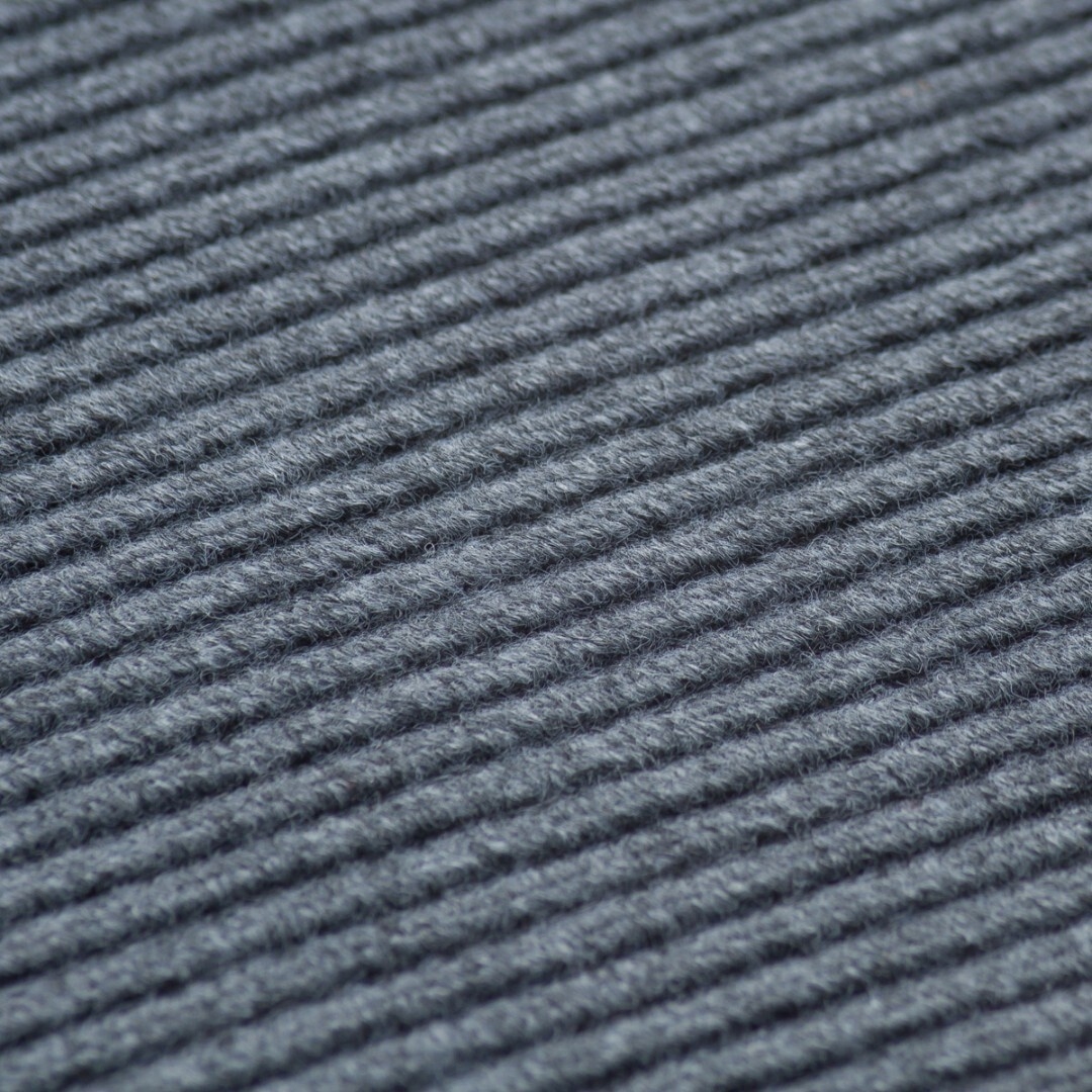 Коврик придверный влаговпитывающий 40х60 см SUNSTEP Ребристый серый (35-031) - Фото 3