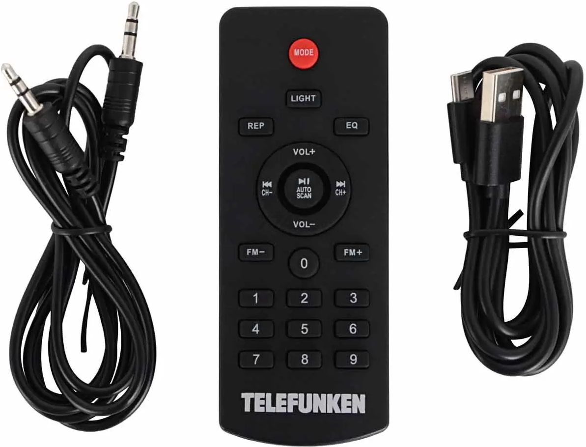 Колонка для вечеринок TELEFUNKEN TF-MS3301B Black - Фото 7